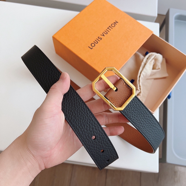 ルイヴィトンベルト角部分ディテール